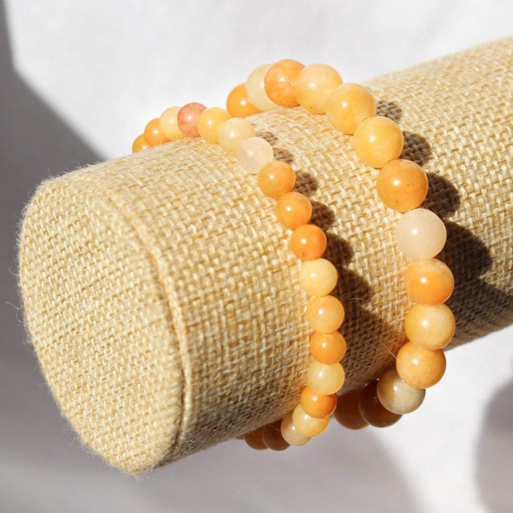 bracelet-pierres-naturelles-aventurine-jaune-lateral - Shop star