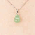 pendentif-goutte-aventurine-verte-face - Shop star