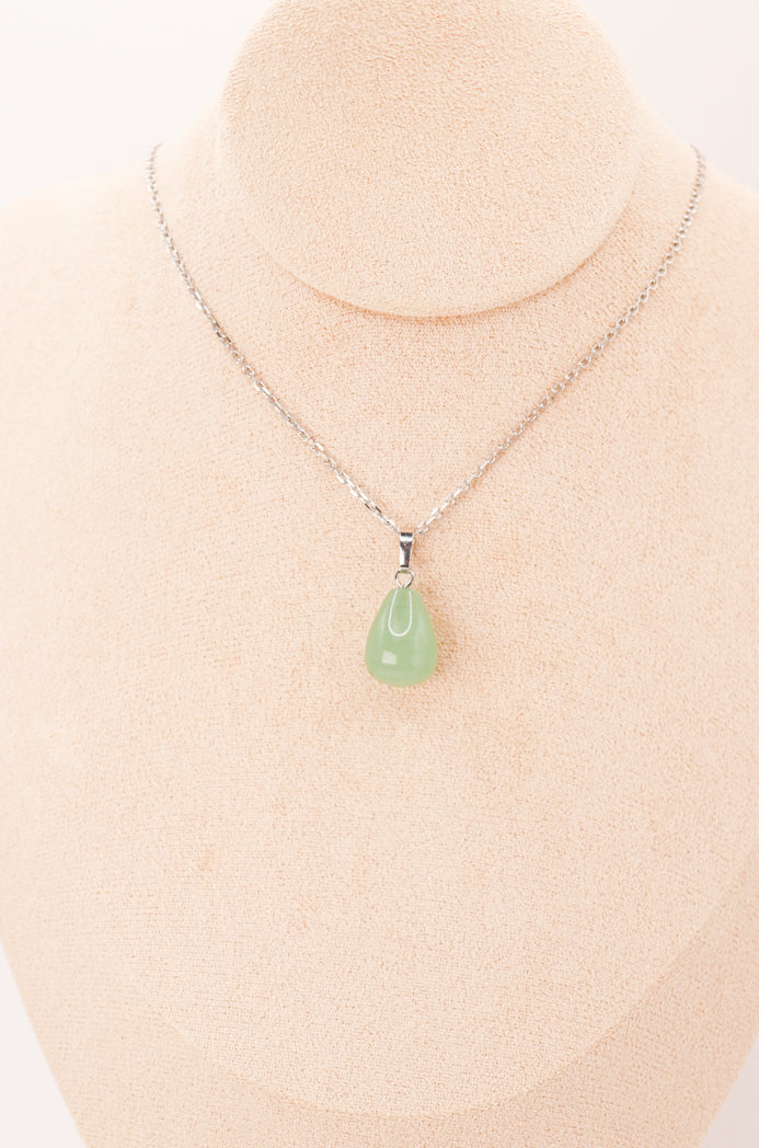 pendentif-goutte-aventurine-verte-large - Shop star