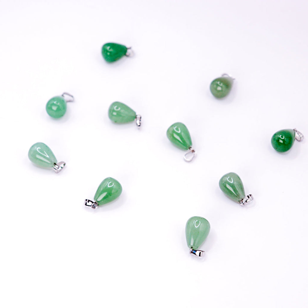 pendentif-goutte-aventurine-verte-multiple - Shop star