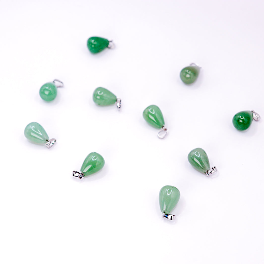 pendentif-goutte-aventurine-verte-multiple - Shop star