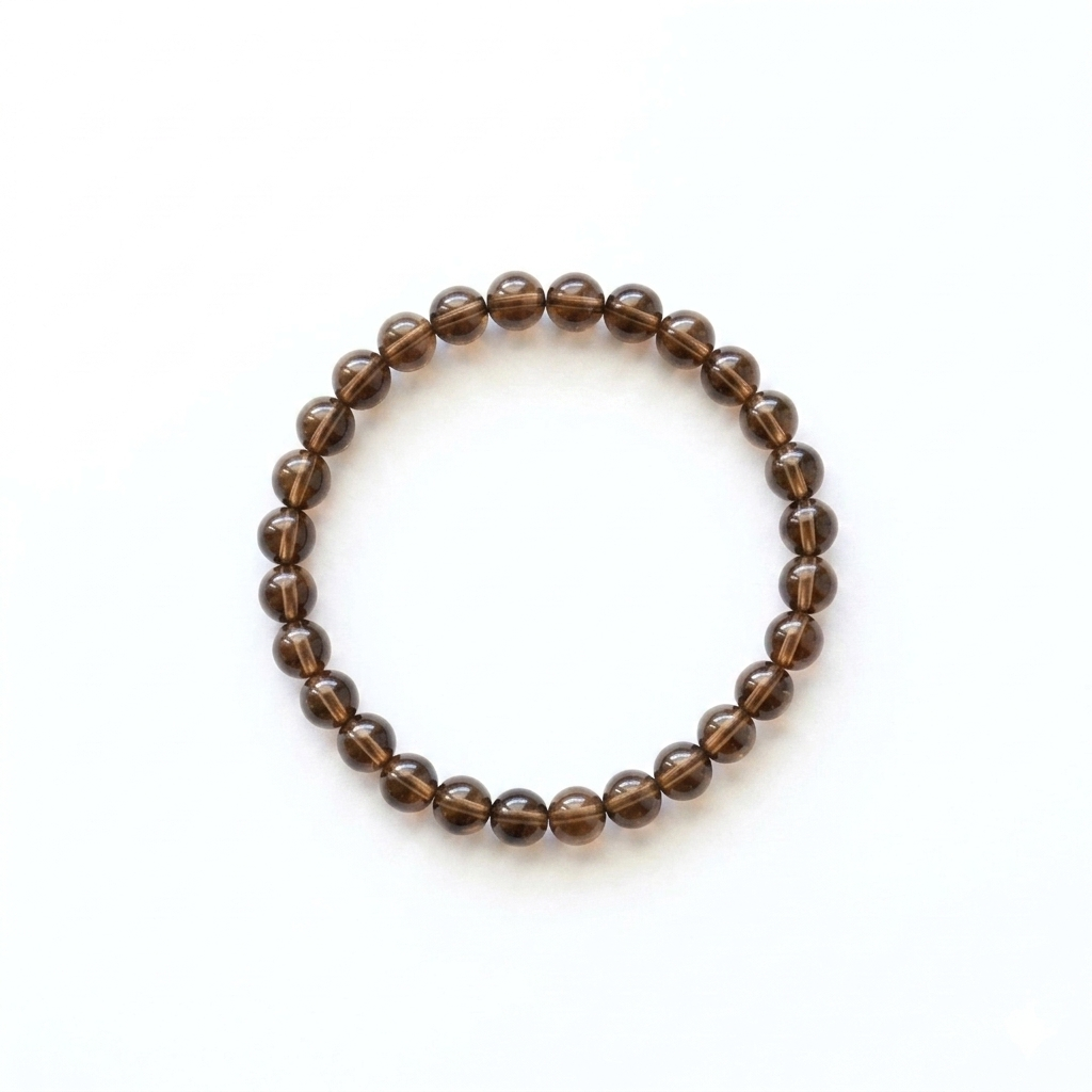 quartz-fume-bracelet-perles-6mm-fond-blanc - Shop star