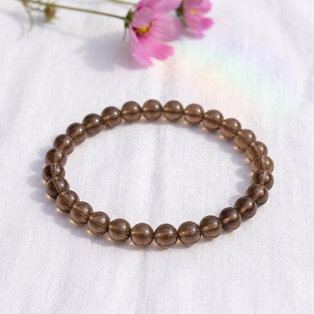 quartz-fume-bracelet-perles-6mm-incline - Shop star