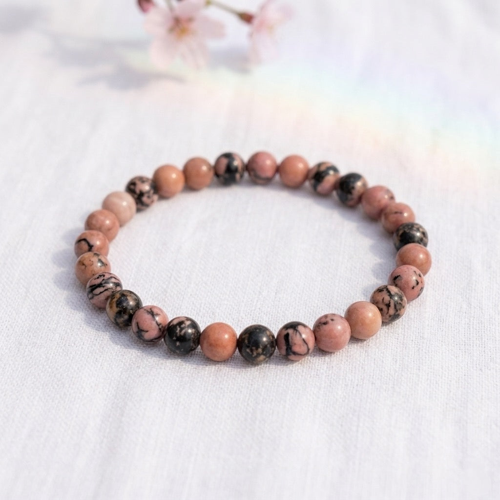 rhodonite-bracelet-perles-6mm-incline - Shop star